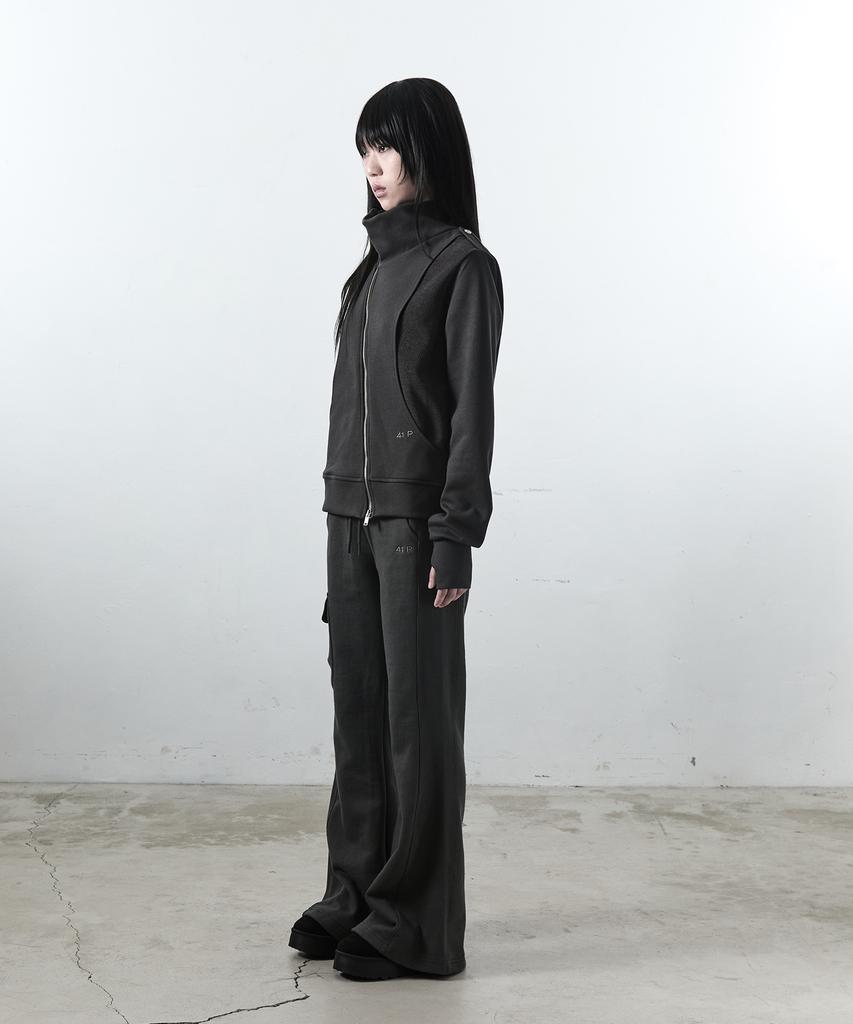 41PRAY Мини Карманные Брюки Bootcut / Угольный