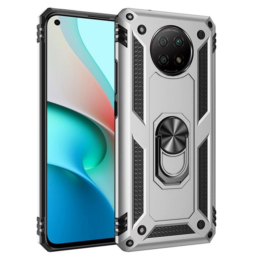Armored case for Xiaomi Redmi Note 9T 5G, Nox Case Ring, silver