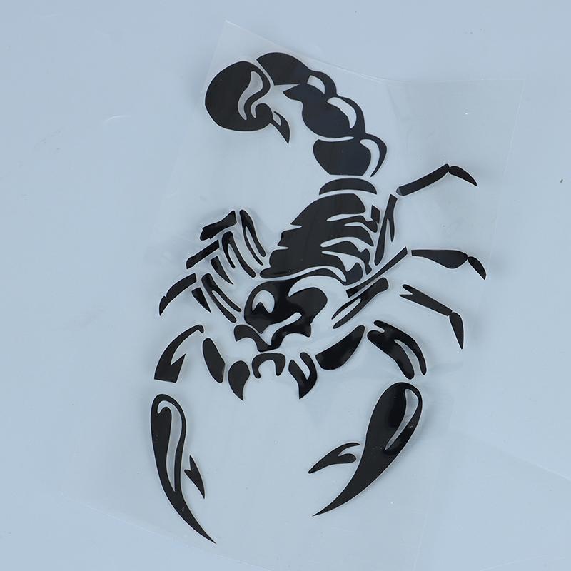 Маленькая автомобильная светоотражающая наклейка в виде скорпиона, наклейка на капот, запасное колесо, автомобильная наклейка