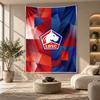 Decorative Tapestry,LOSC Lille FC Printed Wall Art, Lightweight Wall Hanging For Bedroom Background