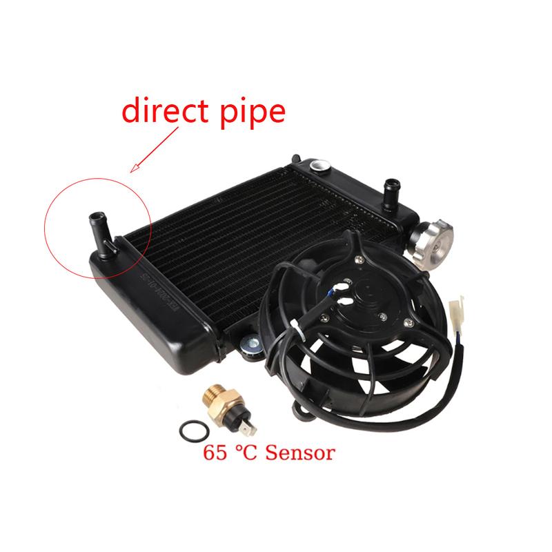 Motorcycle Radiator Cooling Cooler 5" Electric Fan M16 Temp Sensor For China 150cc 200cc 250cc 4x4 ATV UTV Buggy Quad Bike Parts