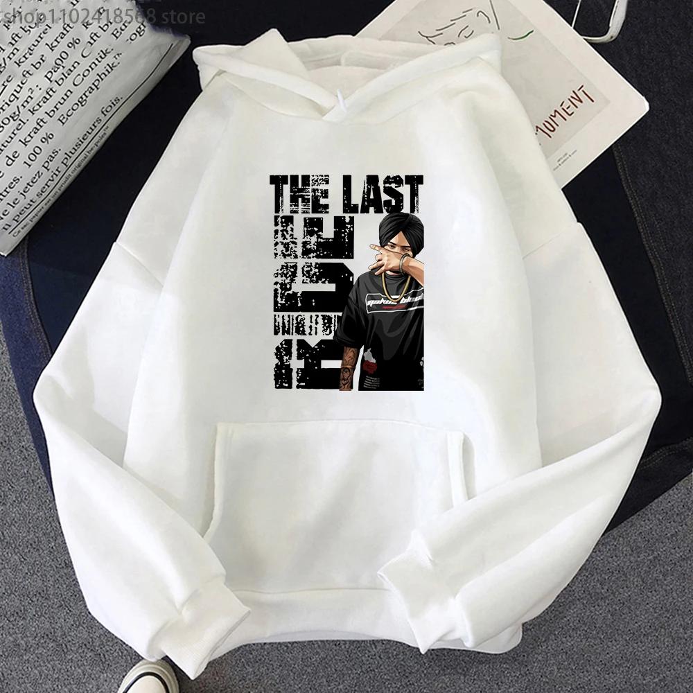 Мужские толстовки с капюшоном Sidhu Moose Wala Толстовка в стиле ретро с индийским рэпером Уличная одежда для женщин с принтом и круглым вырезом