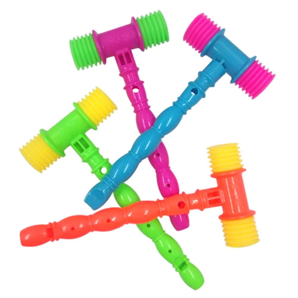 25Cm Plastic Whistle Training Toddler Baby Kids Handle Hammer Noisy Whistle Toys