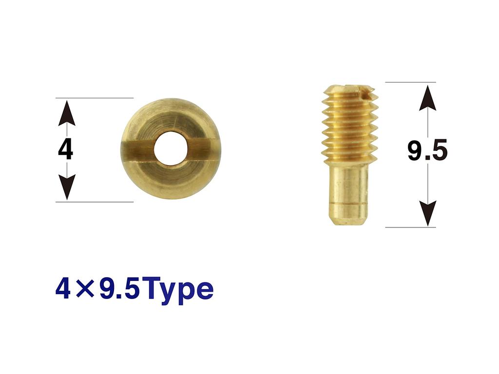 POSH Мотоциклетное оборудование Пилотный жиклер 3 Увеличенный набор пилотных жиклеров Mikuni VM20 | VM26 (4X9.5) 700043-10