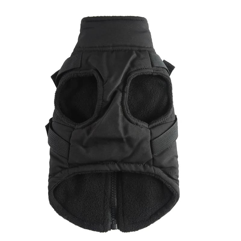 Waterproof Cat Dog Jacket with Harness Warm Fleece Pet Coat for Small Dogs Cats Chihuahua Dachshund Winter Puppy Kitten Clothing