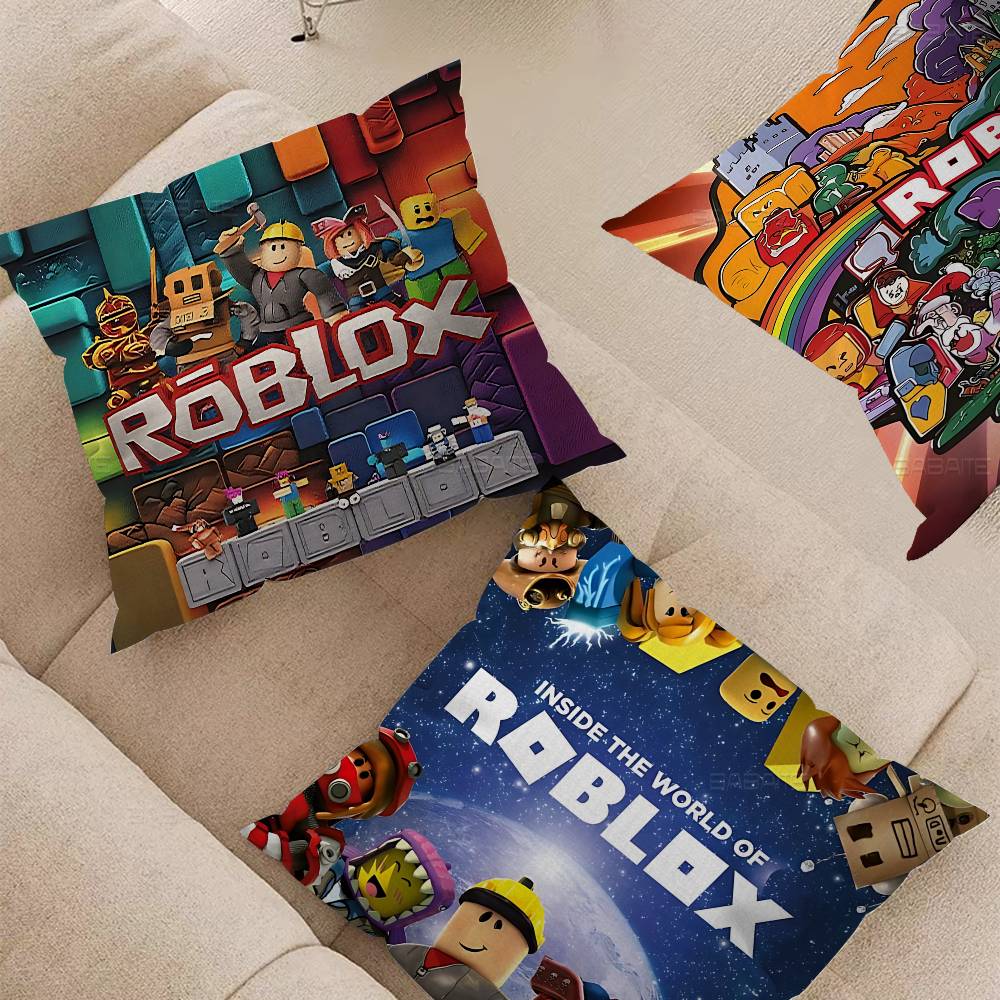 Sandbox Game R-Roblox Pillowcase Toon Gift Cushion Cover Bedroom Home Sofa Chair Seat Decor Pillow Case