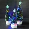 3Pcs/Set Mini Ornaments Small Pine Trees Lights Glowing Christmas Tree Light  Party