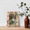 Grandpa Birthday Gift, “I Love My Grandpa, 4x6 Inch Rustic Wooden Picture Frame Tabletop Display, Heartfelt Gift for Grandparent's Day, Birthday,