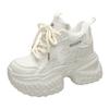 Fashion Summer Breathable Mesh Sneakers Thick Bottom Sports Shoes 2025 New Women Wedges Casual Chunky Shoes High Platform Sneakers