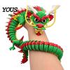 Подвижный шарнирный дракон, 3D-печатная шарнирная разноцветная игрушка, Фигурка-антистресс, Забавная декорация для автомобиля, Гибкая шарнирная декоративная модель