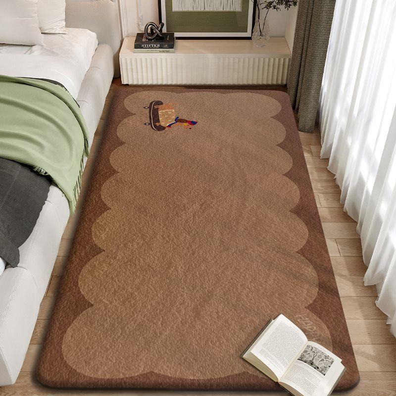 Ковер для спальни, осенне-зимний утолщенный утеплитель, теплый ковер у кровати, мягкий нескользящий ковер