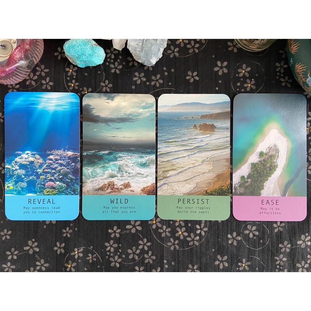 10.3*6cm Sea Soul Journeys Oracle Cards: Connect with The Healing Power of The Ocean 48 Pcs Cards