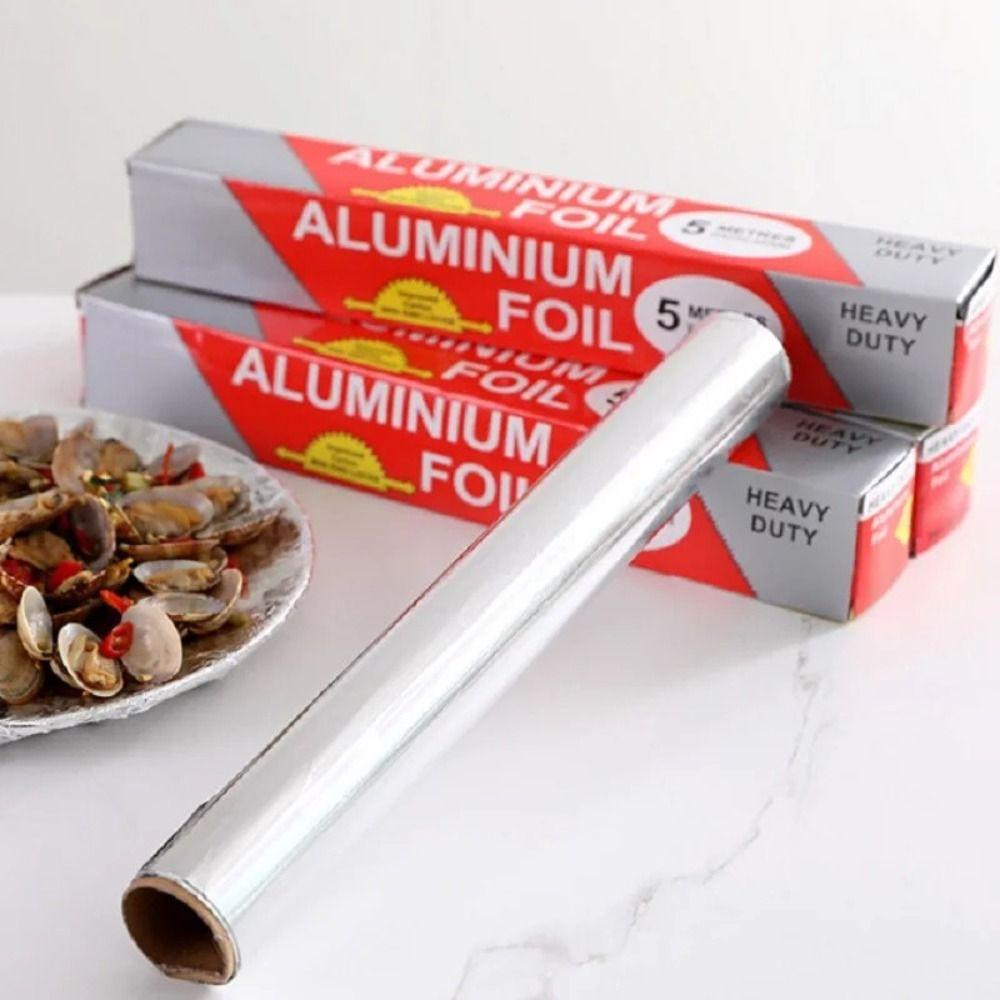 5M/10M/20M Thickened Barbecue Tin Foil Roll Disposable Baking Wrap Tin Foil  for Ovens Freezers