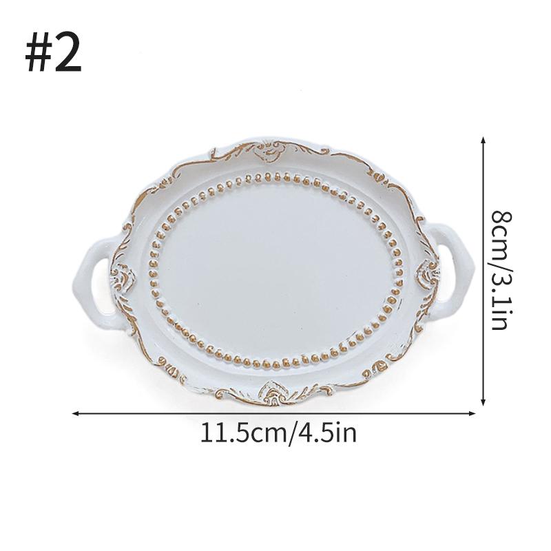 Ретро-лоток для хранения европейских ювелирных изделий из смолы, поднос для демонстрации серег, поднос для хранения украшений, поднос для декора, тарелка из смолы, реквизит для фотографий
