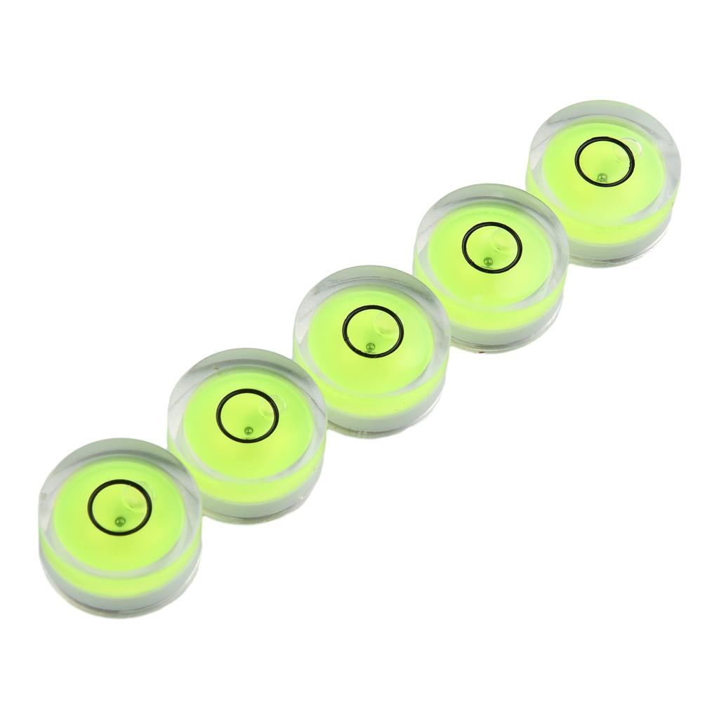 5 X Круглый пузырьковый уровень Мини-спиртовой уровень Bullseye-level Измерительный прибор