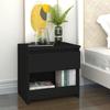 VidaXL Bedside Table Black 40x30x39 Cm Chipboard 803445
