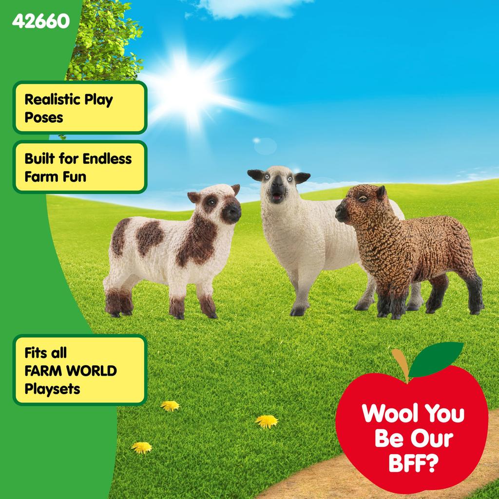 Schleich Ферма Мир Овечки Друзья 42660