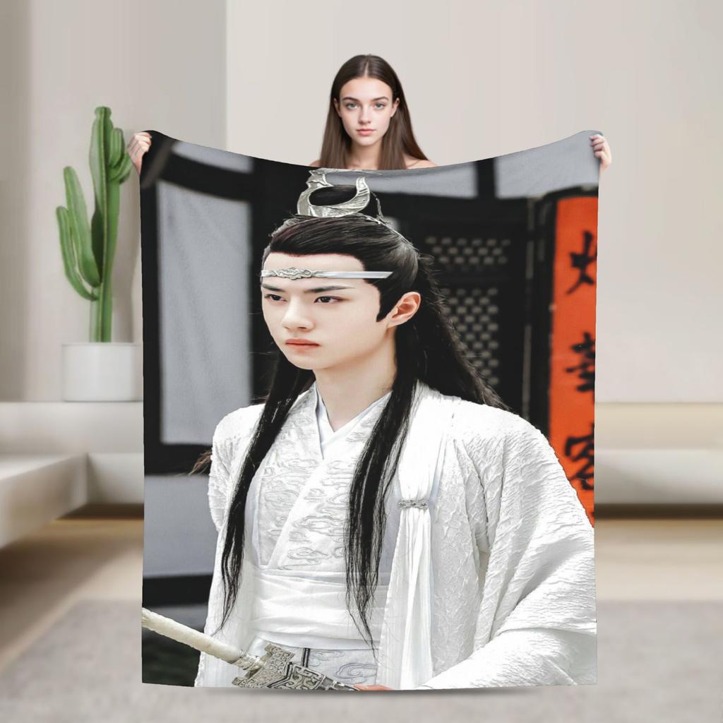 W-Wang Yibo Plush Blanket Children Flannel Throw Blanket For Couch Chair Warm Soft Customized Quality Bedspread Birthday Present
