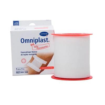 Клейкая лента Hartmann Omniplast белая 5смх5м