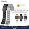 18мм Стальной ремешок для часов Casio Small Square 3299 AE-1200WH/1300WH W-218 AE1200 металлический ремешок 18мм Браслет наручный