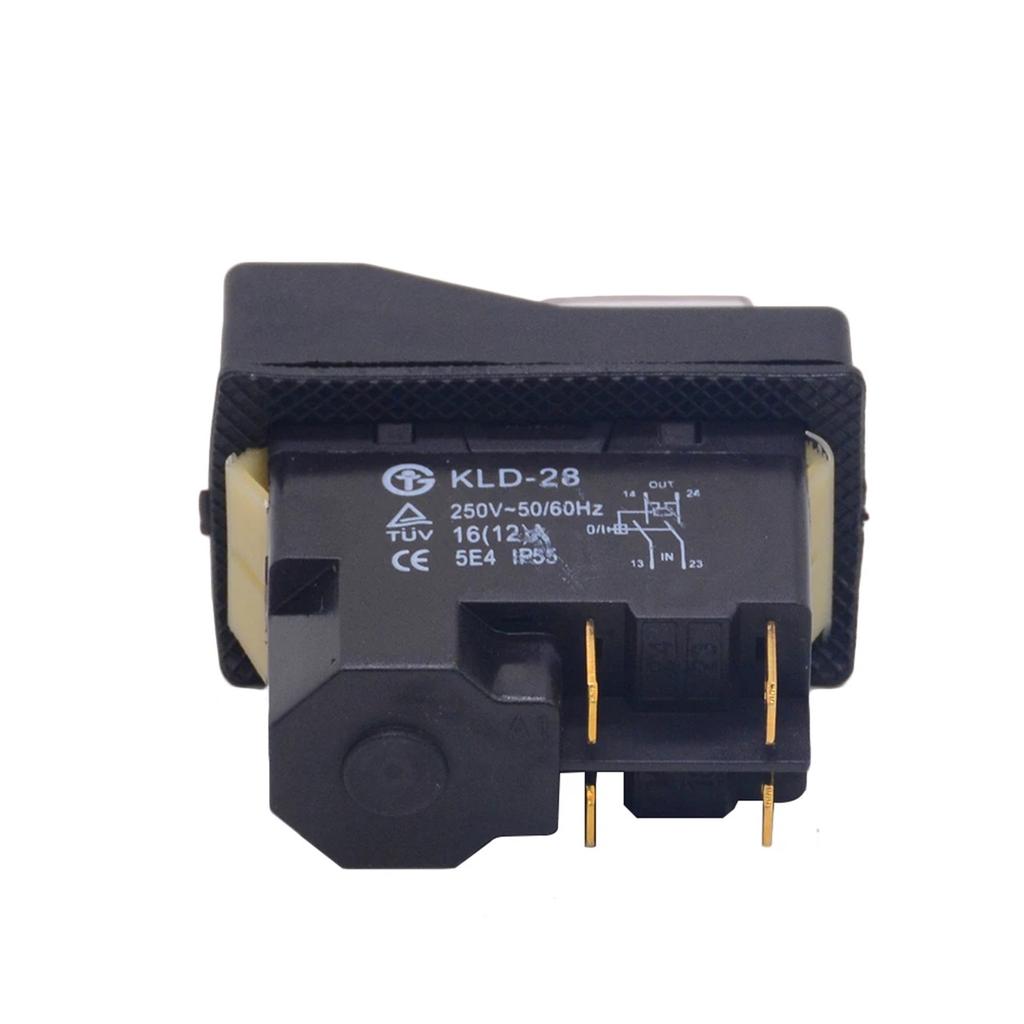 IP55 Waterproof Push Button Switch Electromagnetic Switch 4 Pin 16A Magnetic Starter Power Tool Safety Switches