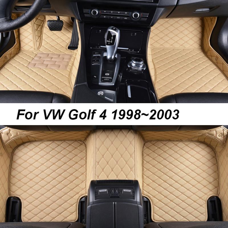 Автомобильные коврики для VW Golf 4 MK4 1998~2003 Center Auto Interior Accessories Leather Carpets Rugs Foot