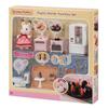 Двухэтажный дом Sylvanian Family с шоколадным кроликом и красной крышей. Рекомендуемый комплект мебели 5449, разные цвета, 1 предмет, популярные корейские игрушки