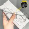 Anti Blue Light Glasses Women Men Big Frame Transparent Eyeglasses Unisex