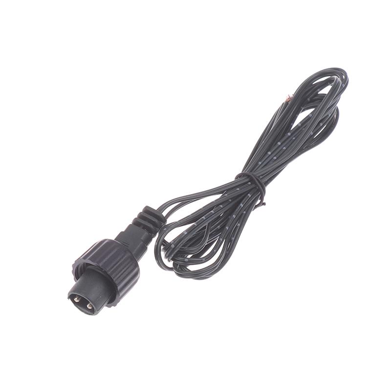 2Pin LED Connector Male 2Meters Black Plug Waterproof Extension Cable Solar Panel Wiring Accessories Kit 2024