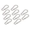 10Pcs Carabiner Clip Spring Snap Hook Heavy Duty Quick Link 304 Stainless Steel for Bird Feeders 4MM