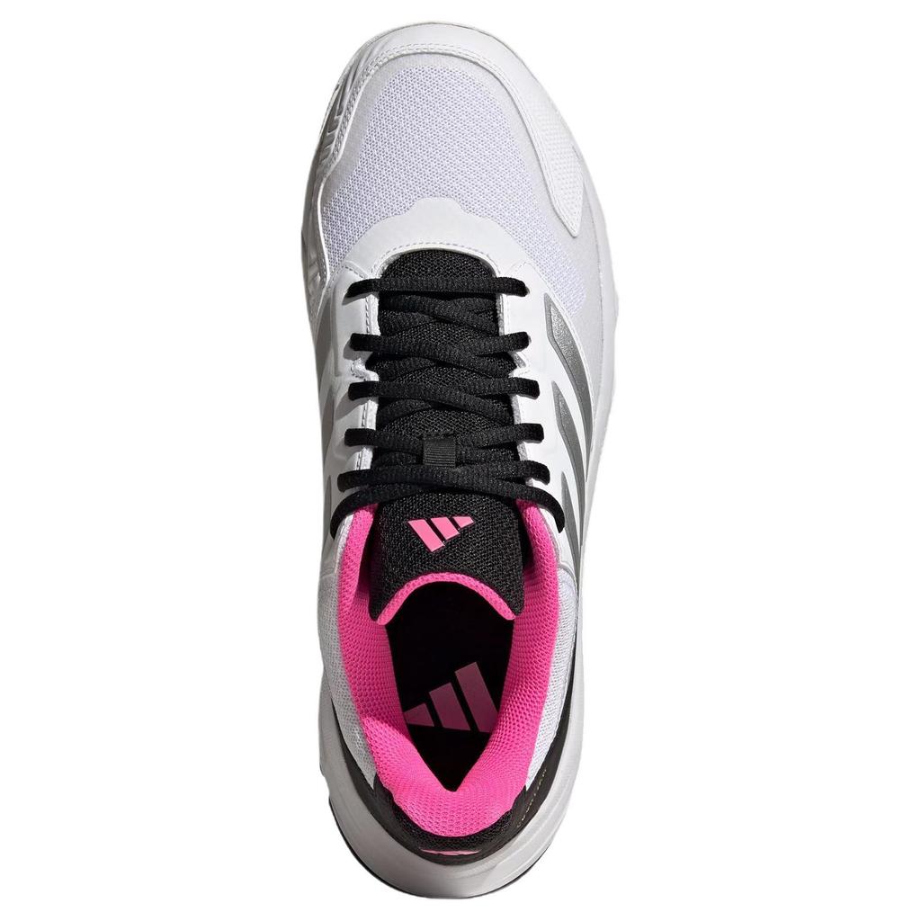 Adidas Courtjam Control 3 Облачно-белый/Серебристый металлик/Ярко-розовый Мужские кроссовки JH5136