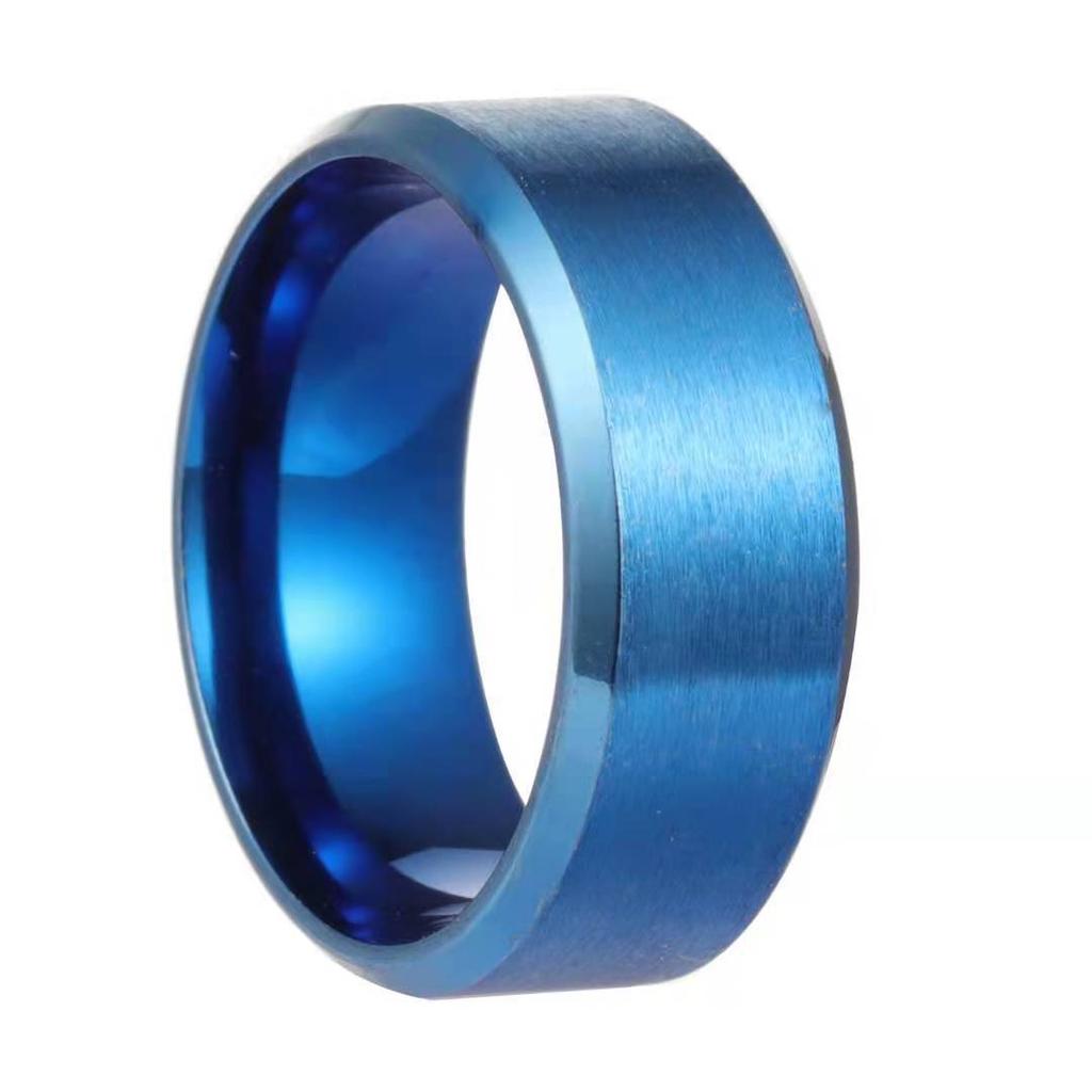 Модное очаровательное ювелирное кольцо для мужчин и женщин, черные кольца из нержавеющей стали, обручальное кольцо, качественные матовые мужские украшения