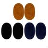3 Colors Pairs Suede Oval Elbow Knee Patches for Sweater Pants Repair Craft