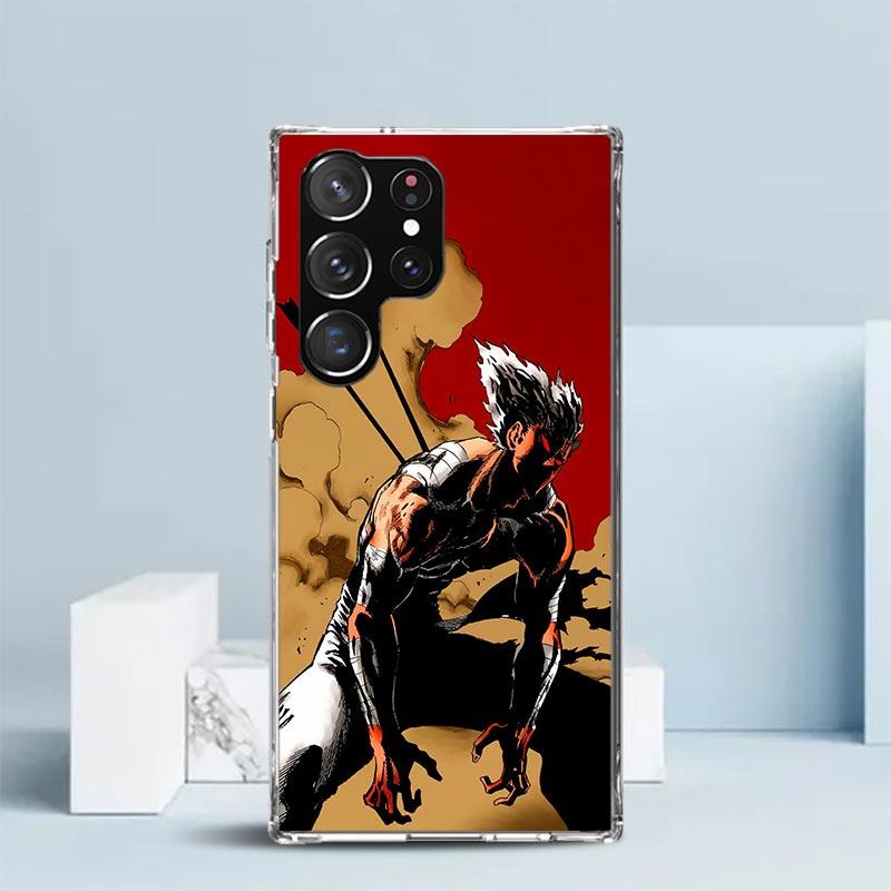 Чехол One P-Punch-Man Garou с мягкой обложкой для Samsung Galaxy S25 Edge S26 S24 S23 Ultra Чехол для телефона S22 S21 Plus S20 FE Печатный узор Защитный
