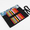 12/24/36/48/72 Holes Holder Roll Up Canvas Storage Pouch Makeup Wrap Pencil Bag Pen Curtain Case