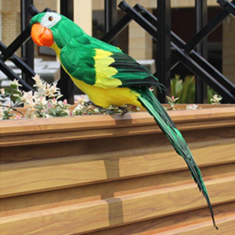 Multicolor Simulation Parrot 25cm/35cm/45cm/60cm Garden Decorative Bird Lawn Bonsai