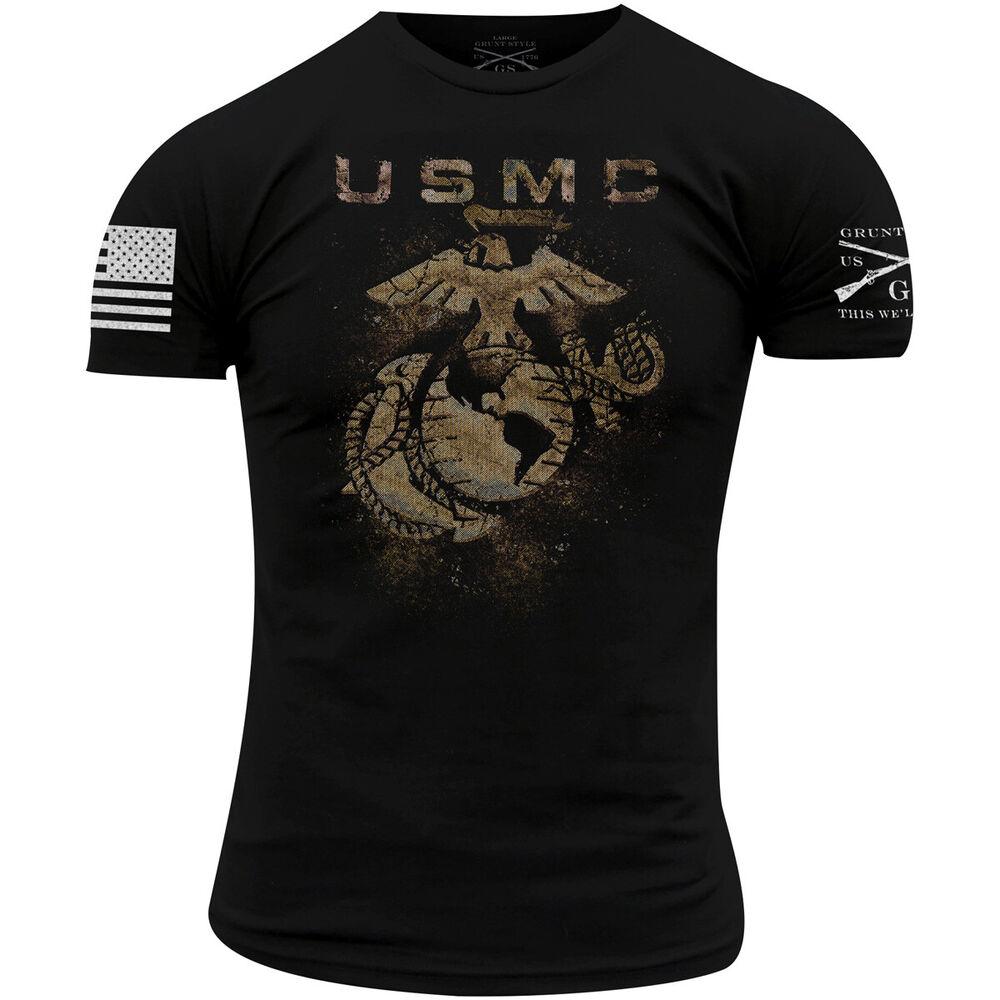 Черная футболка унисекс Grunt Style Usmc Sandbox