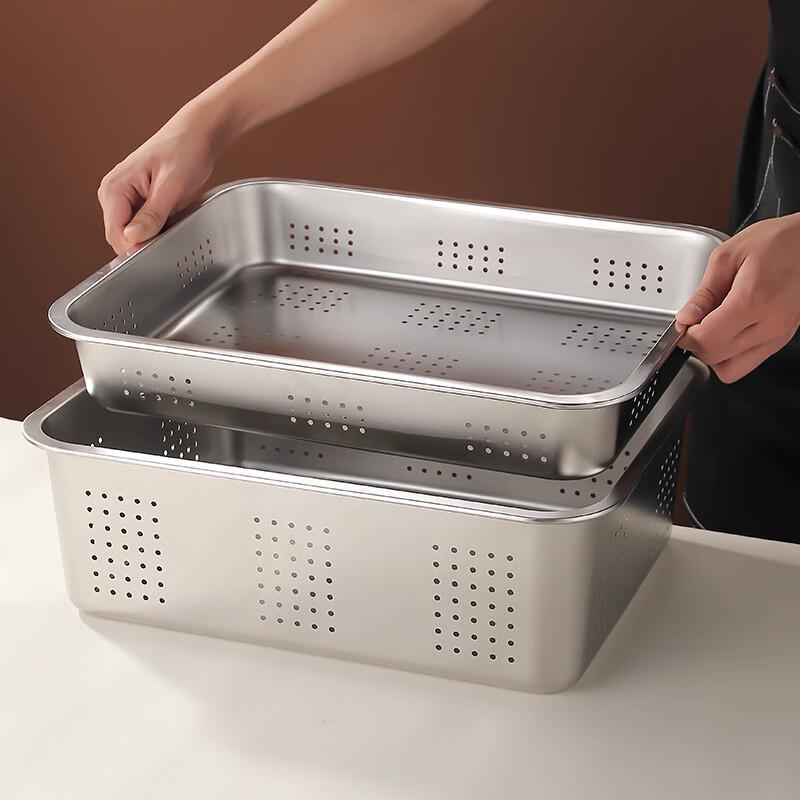 Stainless Steel Rectangular Kitchen Drain Basket