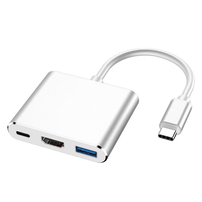 Хаб USB-C на HDMI/USB 3.0 с поддержкой PD: 4K Док-станция и блок питания