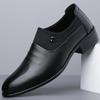 Мода Мода Толстый каблук Кожаные слипоны Деловые туфли для платья для мужчин Новая мягкая подошва Весна Осень Дизайнерские Свадебные Броги Мужские