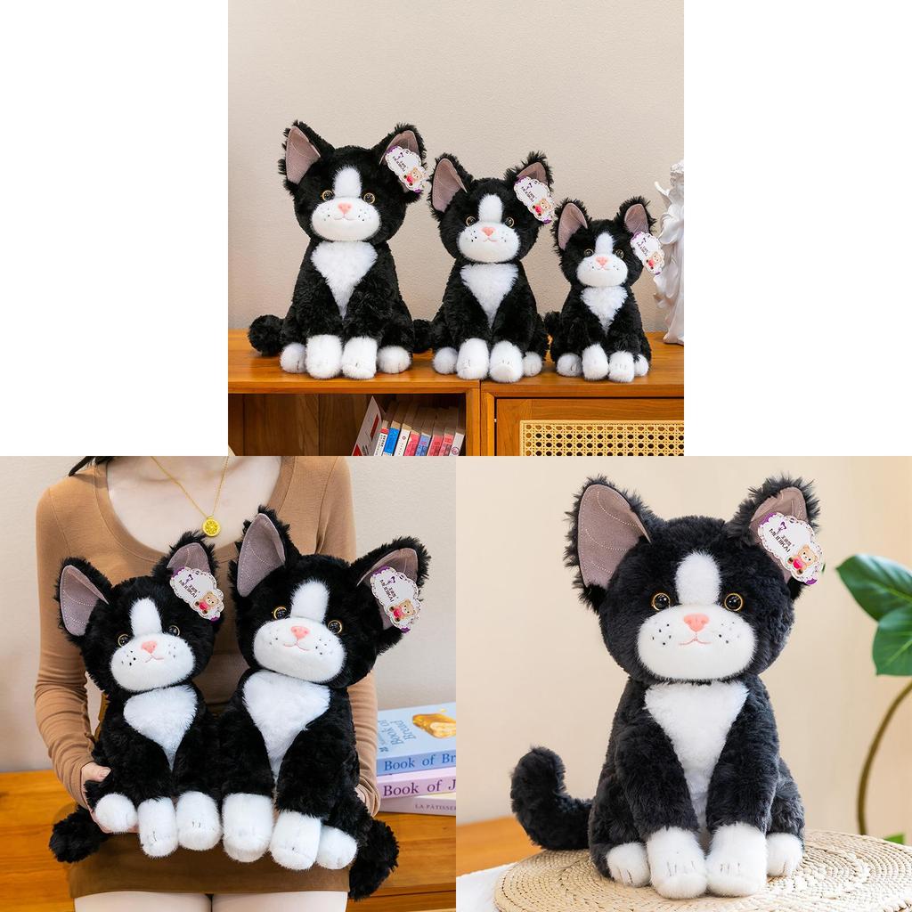 Супер Милый Мультяшный Кот Плюшевая Кукла Наполнитель из ПП Хлопка Для Подарка на День Рождения и Коллекции