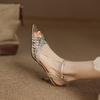 Krazing Pot Gladiator Straw Weaving Mules Summer Size 42 Wedding Party Stiletto Med Heels Women Women Peep Toe Sandals
