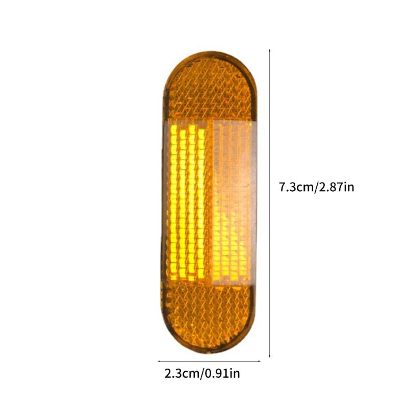 Мотоциклетные велосипедные отражатели прямоугольники светоотражатели безопасности предупреждающая лента для ночной безопасности