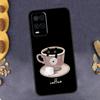 Милый Животный Кот Кофе Чехол для Телефона Для Oppo A94 A74 A54 A15 A18 A38 A58 A78 A98 A40 A60 A80 A16 A76 A96 A57S A17 A77