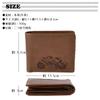 73322 Snoopy Short Wallet Short Wallet Mini Wallet Bifold Character Embossed Camel [Peanuts] Women's