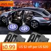 Горячий Для Volkswagen VW GOLF POLO PASSAT TIGUAN TOURAN TOUAREG Автомобильная Дверная Приветственная Подсветка Светодиодная HD Проекторная Лампа Подсветка Салона Доступ