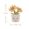 Apricot Lamb Potted Sunflower Plush Toy for Soft and Fluffy Potted Sunflower for Girls and 23cm Kids, Cute, Boys,