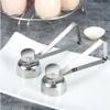 New Practical Metal Egg Scissors Egg Topper Cutter Shell Opener Stainless Steel Boiled Raw Egg Open Creative Kitchen Tools Set