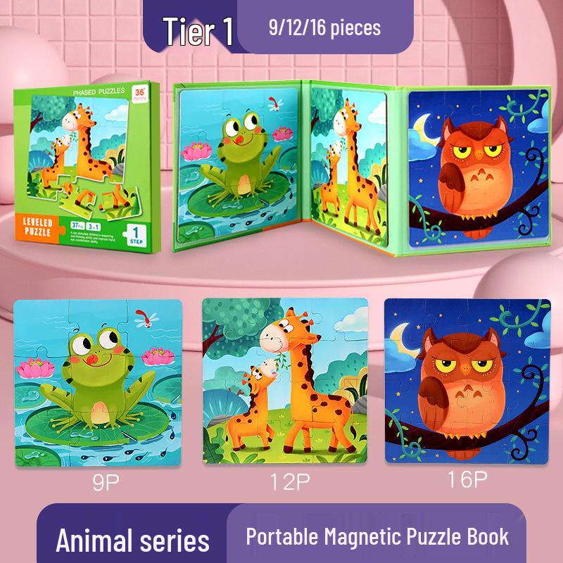 Magnetic Puzzle Set - Educational Toy for Children Aged 2-6