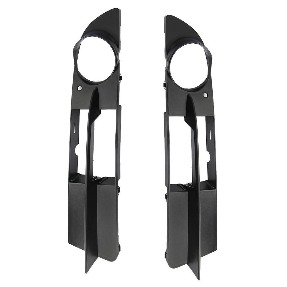 1pc/2pcs Car Front Bumper Fog Light Grill Black Plastic 51117049243 for BMW E60 5 Series Sedans and Wagons 2004 2005 2006 2007